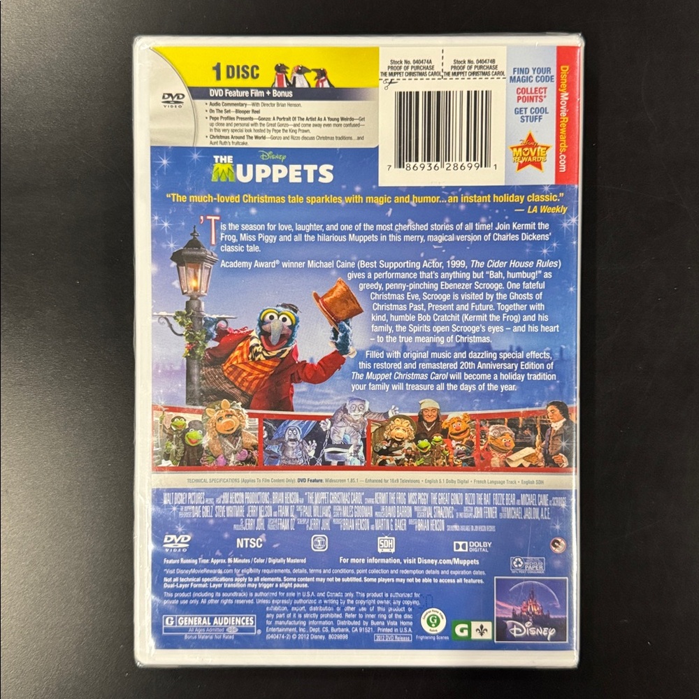 NEW: The Muppet Christmas Carol - DVD - Picture 2 of 4